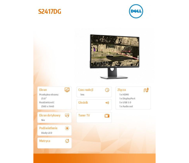 Dell S2417DG - 337838 - zdjęcie 2